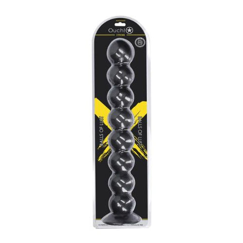 Ouch! Xtreme Balls of Lust Anal Plug Black from Nice 'n' Naughty