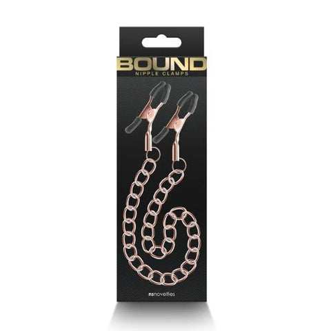 Bound Chain Nipple Clamps Rose Gold from Nice 'n' Naughty