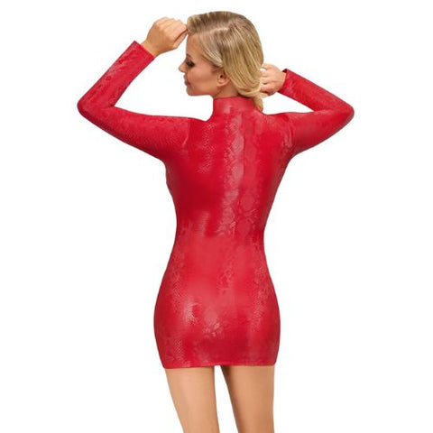 Cottelli Party - Snakeskin Dress Red from Nice 'n' Naughty