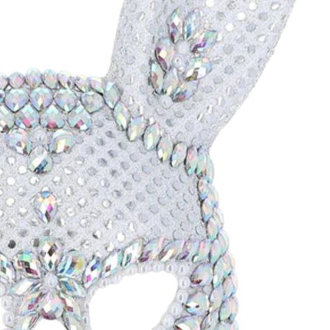 Fever Silver Jewel Bunny Mask from Nice 'n' Naughty