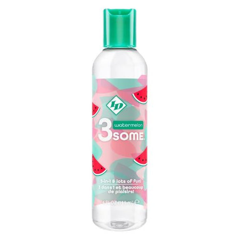 ID 3some 3 in 1 Water-Based Lubricant Watermelon 118ml Bottle from Nice 'n' Naughty