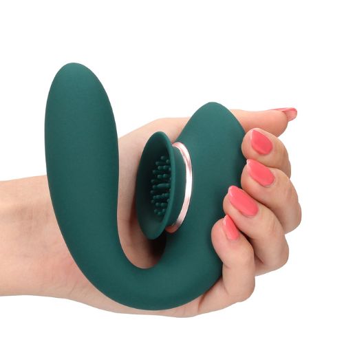 Innovation Twitch 3 Vibrator w Suction Forest Green from Nice 'n' Naughty