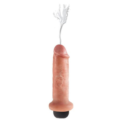 King Cock Squirting Cock 6" Dildo Light Skin Tone from Nice 'n' Naughty