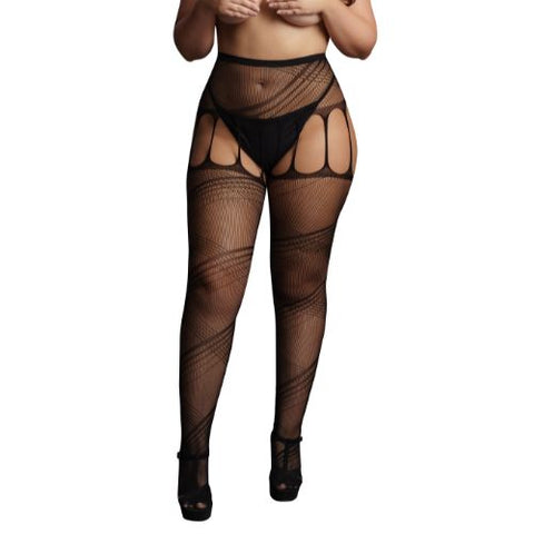 Le Désir Crotchless Cut-Out Pantyhose