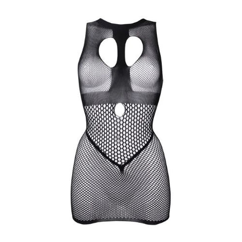 Le Desir Duo Net Open Cup Mini Dress Black from Nice 'n' Naughty