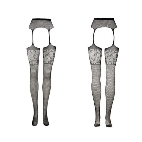 Le Désir Garterbelt Stockings with Lace Top Black from Nice 'n' Naughty