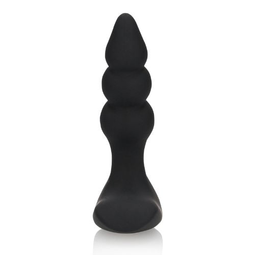 Loveline Beaded Vibrating Anal Plug w Remote Black from Nice 'n' Naughty