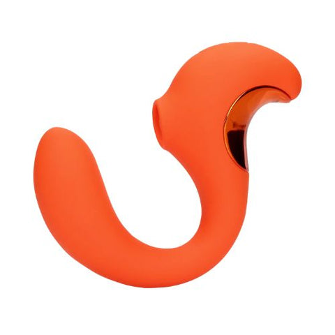 Loveline G-Spot Vibrator with Clitoral Pulse Wave - Untamed Orange from Nice 'n' Naughty
