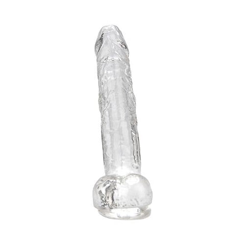 Loving Joy Crystal Dildo with Balls Clear from Nice 'n' Naughty