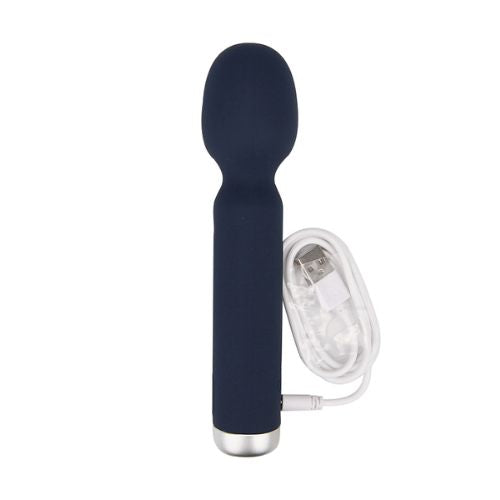 Nauti Silicone Wand Vibrator Midnight Blue from Nice 'n' Naughty