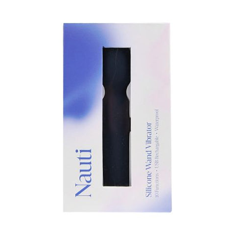 Nauti Silicone Wand Vibrator Midnight Blue from Nice 'n' Naughty