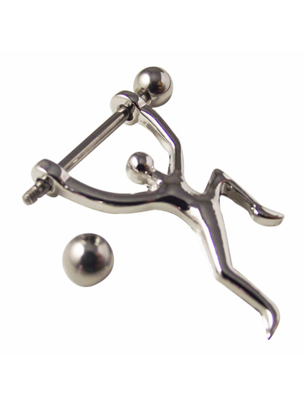 Nice 'n' Naughty Climbing Man Pierced Nipple Clamp from Nice 'n' Naughty