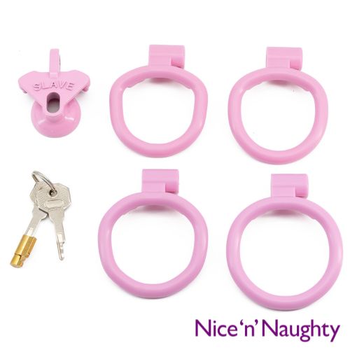 Nice 'n' Naughty the Slave Negative Chastity Device Pink from Nice 'n' Naughty