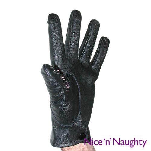 Nice 'n' Naughty Vampire Gloves Leather Black from Nice 'n' Naughty