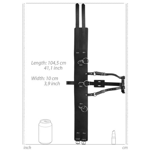 Ouch! Belt w Vibrator Holder Black from Nice 'n' Naughty