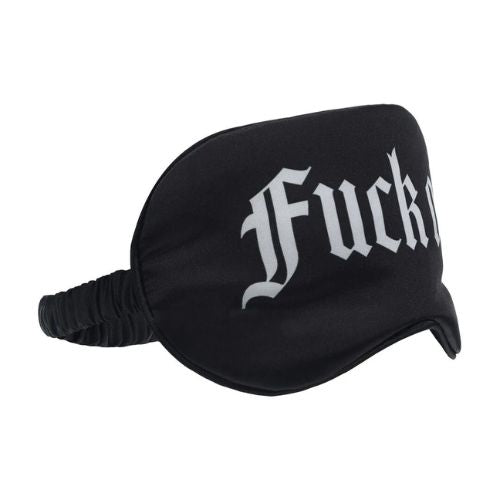Ouch! Fuck Off Printed Satin Mask Black from Nice 'n' Naughty