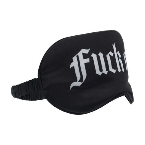 Ouch! Fuck Off Printed Satin Mask Black from Nice 'n' Naughty