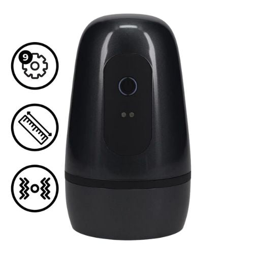 Pumped Pulsar Negative Pressure Suction and Vibration Masturbator Pump Gun Metal from Nice 'n' Naughty