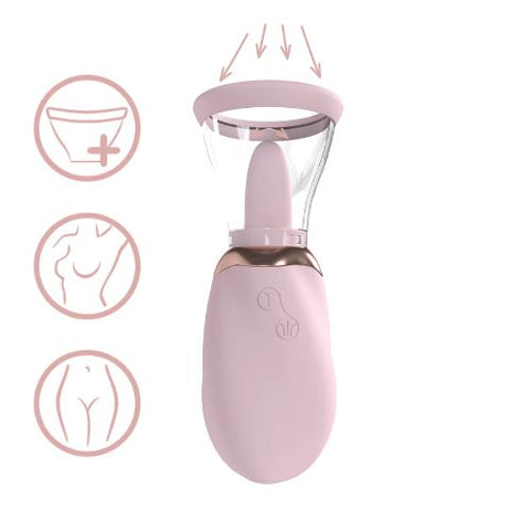Pumped by Shots Boost Rechargeable Vulva and Breast Pump Pink from Nice 'n' Naughty