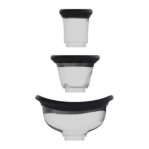 Pumped by Shots Dazzling Rechargeable Vulva and Breast Pump Black from Nice 'n' Naughty