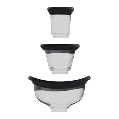 Pumped by Shots Dazzling Rechargeable Vulva and Breast Pump Black from Nice 'n' Naughty