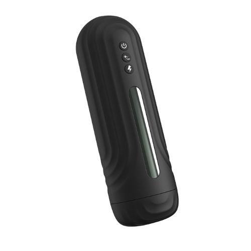 Rev Thrusting and Vibrating Male Masturbator Black from Nice 'n' Naughty