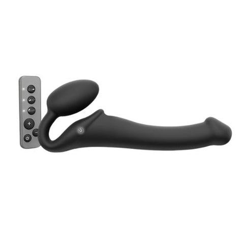 Strap On Me - Vibrating Bendable Strap-On - M - Black from Nice 'n' Naughty